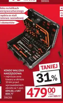 Selgros Walizka narzędziowa Kendo 161 elementów oferta