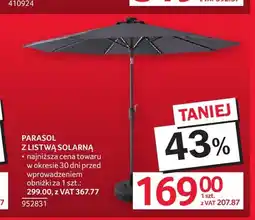 Selgros Parasol z listwą solarną oferta