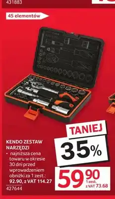 Selgros Zestaw narzędzi Kendo 45 elementów oferta