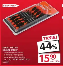 Selgros Zestaw śrubokrętów Kendo 9 elementów oferta