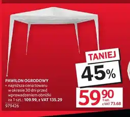 Selgros Pawilon ogrodowy oferta
