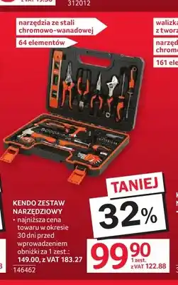 Selgros Zestaw narzędziowy Kendo 64 elementy oferta