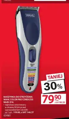 Selgros Maszynka do strzyżenia Wahl Color Pro Cordless 9649-016 oferta