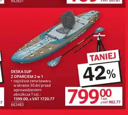 Selgros Deska Sup z oparciem 2 w 1 Hydro-Force oferta