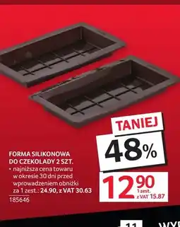 Selgros Forma silikonowa do czekolady 2-pak oferta