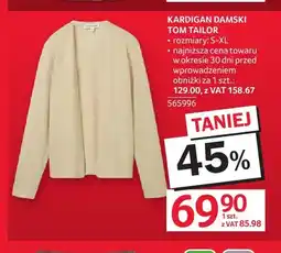 Selgros Kardigan damski Tom Tailor oferta