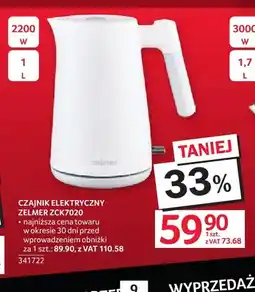 Selgros Czajnik elektryczny Zelmer ZCK7020 oferta