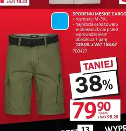 Selgros Spodenki męskie cargo oferta