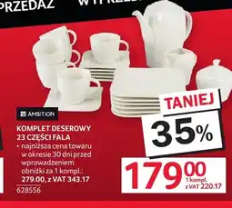 Selgros Komplet deserowy Ambition Fala 23 części oferta