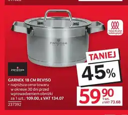 Selgros Garnek Zwieger Reviso 18 cm oferta