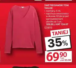 Selgros Sweter damski Tom Tailor oferta