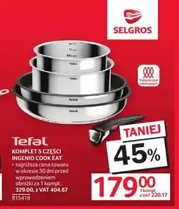 Selgros Komplet 5 części Ingenio Cook Eat Tefal oferta
