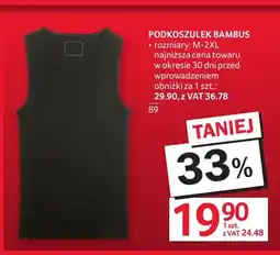 Selgros Podkoszulek bambus oferta