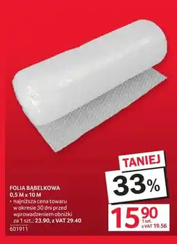 Selgros Folia bąbelkowa 0,5x10 m oferta