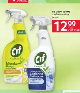 Selgros Mleczko w sprayu Cif Cleanboost Lemon oferta