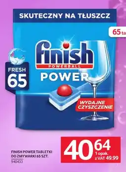 Selgros Tabletki do zmywarki Finish Power oferta