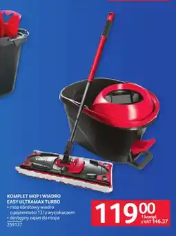 Selgros Komplet mop i wiadro Easy Ultramax Turbo Vileda oferta