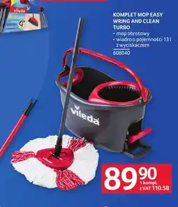 Selgros Komplet mop Easy Wring and Clean Turbo Vileda oferta