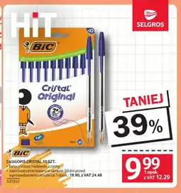 Selgros Długopis BIC Cristal 10-pak oferta
