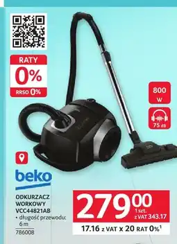 Selgros Odkurzacz workowy Beko VCC44821AB oferta