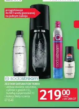 Selgros Zestaw saturator do wody SodaStream Terra oferta