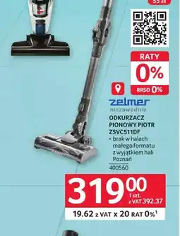 Selgros Odkurzacz pionowy Zelmer Piotr ZSVC511DF oferta