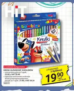 Selgros Kredki ołówkowe Bambino 18 kolorów oferta
