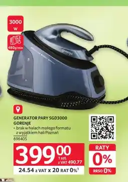 Selgros Generator pary Gorenje SGD3000 oferta