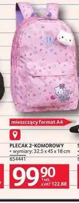 Selgros Plecak 2-komorowy Hello Kitty oferta