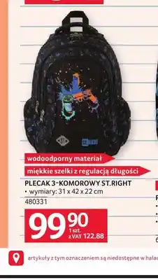 Selgros Plecak 3-komorowy St.Right oferta