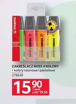 Selgros Zakreślacz Boss Stabilo 4-pak oferta