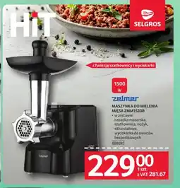 Selgros Maszynka do mielenia mięsa Zelmer ZMM1530B oferta
