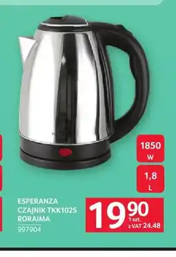 Selgros Czajnik elektryczny Esperanza TKK102S Roraima oferta