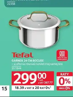 Selgros Garnek Tefal Bocuse 24 cm oferta