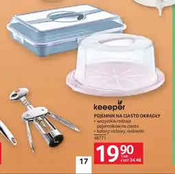 Selgros Pojemnik na ciasto okrągły Keeeper oferta
