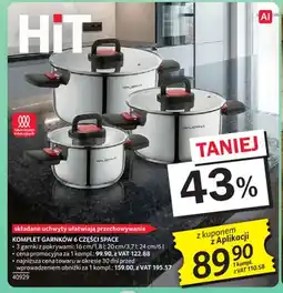 Selgros Komplet garnków Florina Space 6 części oferta