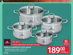 Selgros Komplet garnków Gerlach Brava 8 części oferta