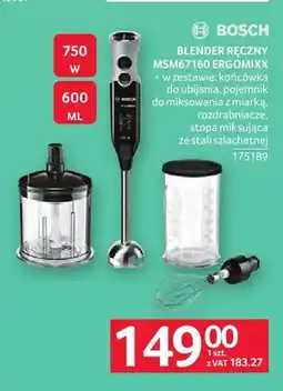 Selgros Blender ręczny Bosch MSM67160 ErgoMixx oferta