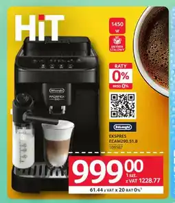 Selgros Ekspres ciśnieniowy DeLonghi Magnifica Evo ECAM290,51.B oferta