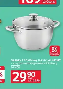 Selgros Garnek z pokrywą Henry 16 cm oferta