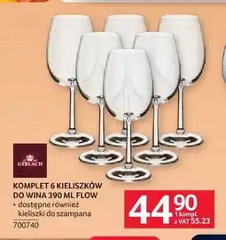 Selgros Komplet 6 kieliszków do wina 390 ml Flow Gerlach oferta