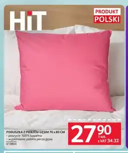 Selgros Poduszka z pierzem gęsim 70x80 cm oferta