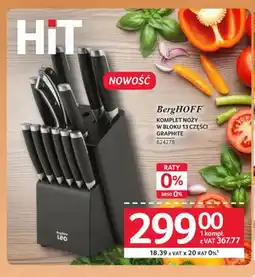 Selgros Komplet noży w bloku 13 części BergHOFF Graphite oferta