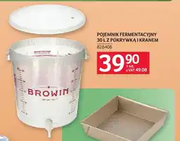 Selgros Pojemnik fermentacyjny z pokrywką i kranem 30 l Browin oferta