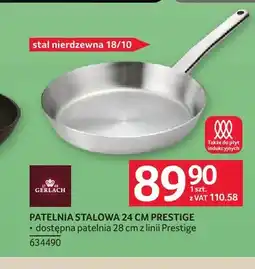 Selgros Patelnia stalowa 24 cm Gerlach Prestige oferta