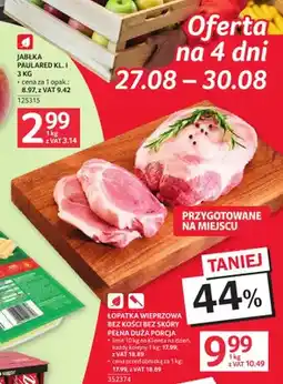 Selgros Łopatka wieprzowa bez kości bez skóry oferta