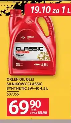 Selgros Olej silnikowy Classic Synthetic 5W-40 Orlen Oil oferta