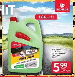 Selgros Letni płyn do spryskiwaczy Psik Psik Autoland oferta