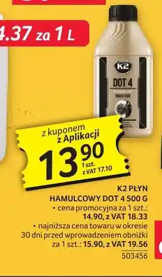 Selgros Płyn hamulcowy Dot 4 K2 oferta