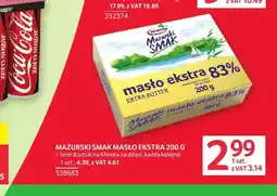 Selgros Masło ekstra Mazurski Smak 83% oferta